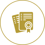 Two documents with a seal